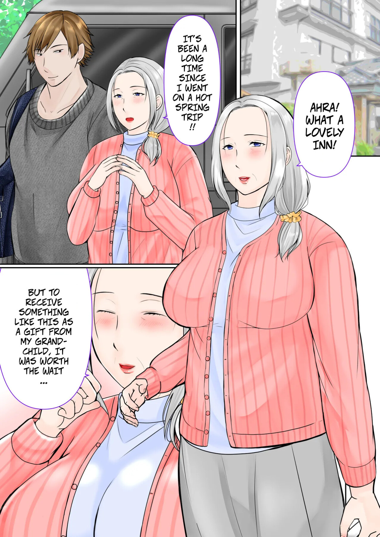 Hentai Manga Comic-A 3-Day, 2-Night Hot Spring Trip With My Grandmother (-Chapter 1)-2